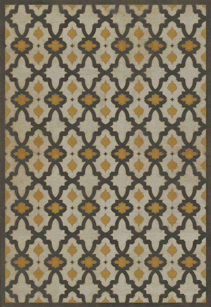 Yellow White Vintage Pattern 31 Rajha