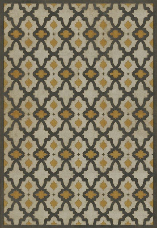 Yellow White Vintage Pattern 31 Rajha