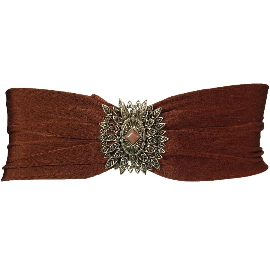 Dark Brown Slinky Stretch Belt
