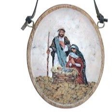 Mango Wood Nativity Ornaments