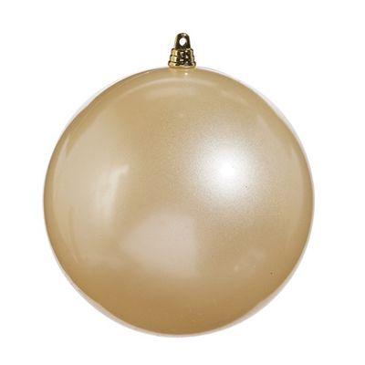 6&quot; Champagne Pearl Ball Ornament