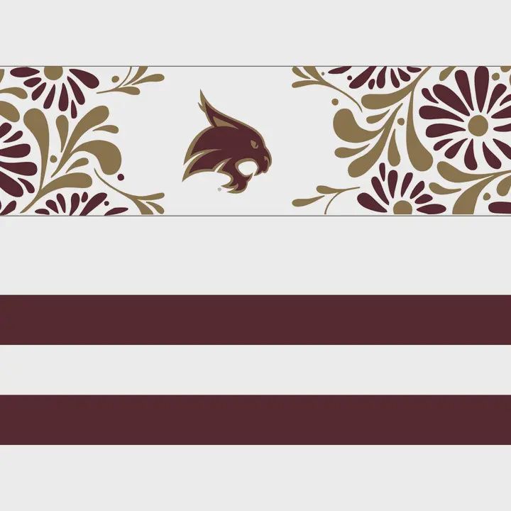 Texas State Floral 1.5&quot; Purse Strap