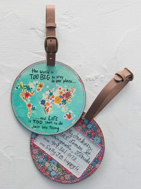 Travel Happy Luggage Tag