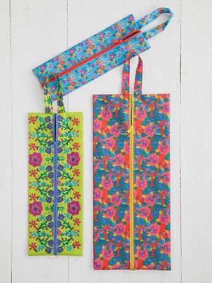 Bright Floral Pack &amp; Go Packing Cubes, Set of 3
