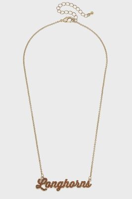 UT Longhorn Rhinestone Necklace