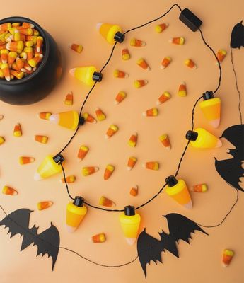 Lotsa LITES! Jumbo Flashing Halloween Necklace