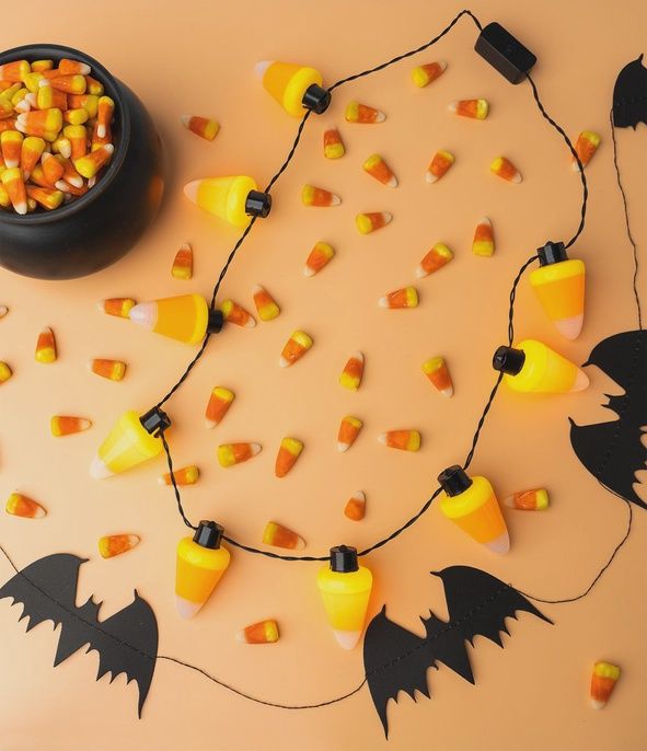 Lotsa LITES! Jumbo Flashing Halloween Necklace