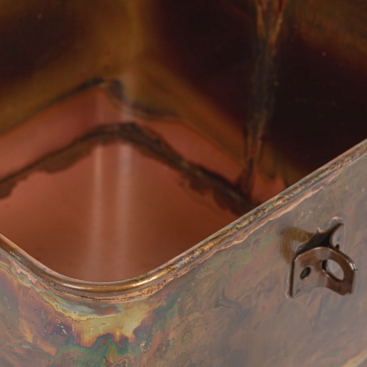 Burnt Copper Decorative Metal Box