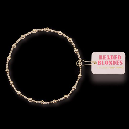 June Gold Anklet- Standard 9in