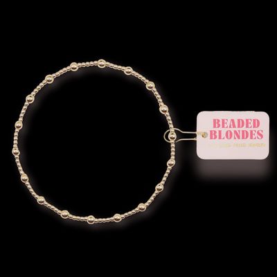 June Gold Anklet- Standard 9in