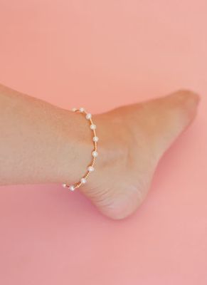 Lolo Gold &amp; Pearl Anklet