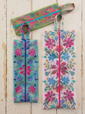Folk Flower Pack &amp; Go Packing Cubes, Set of 3