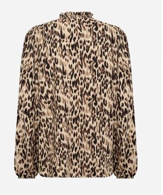 Leopard Button Down Blouse