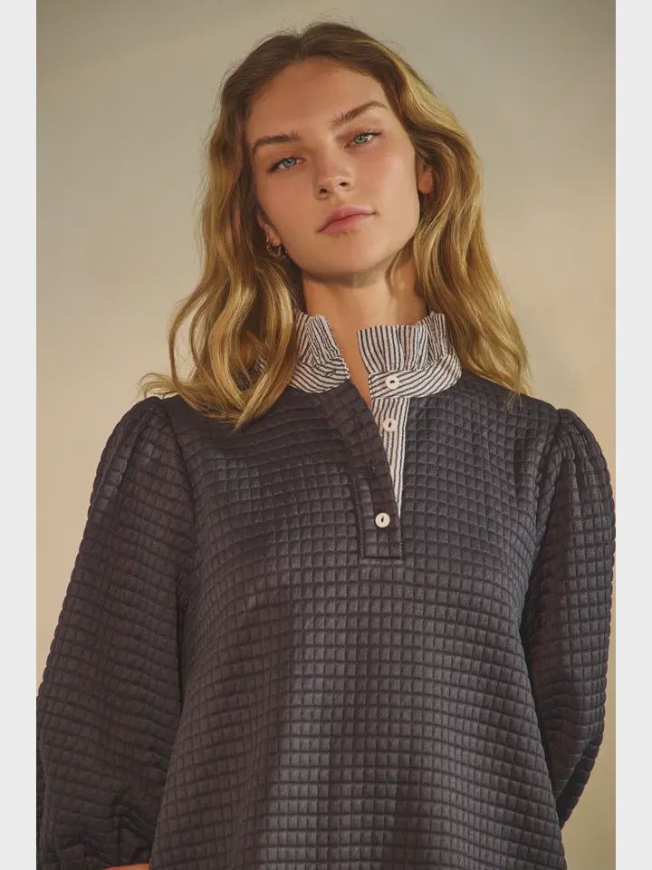 Quilted Shift Dress