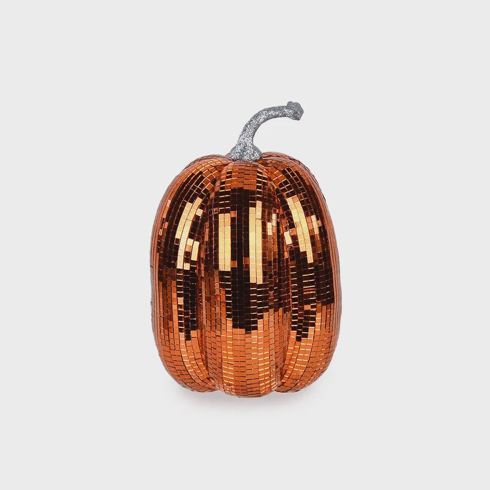 Disco Ball Pumpkin Tall