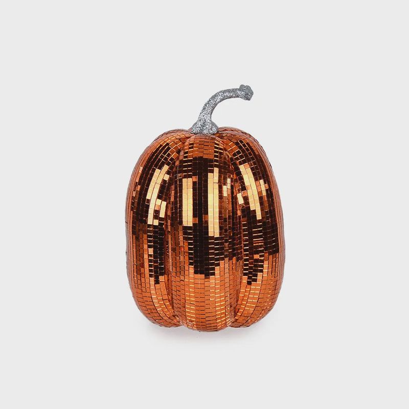 Disco Ball Pumpkin Tall