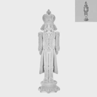 24&quot; H White Light Nutcracker