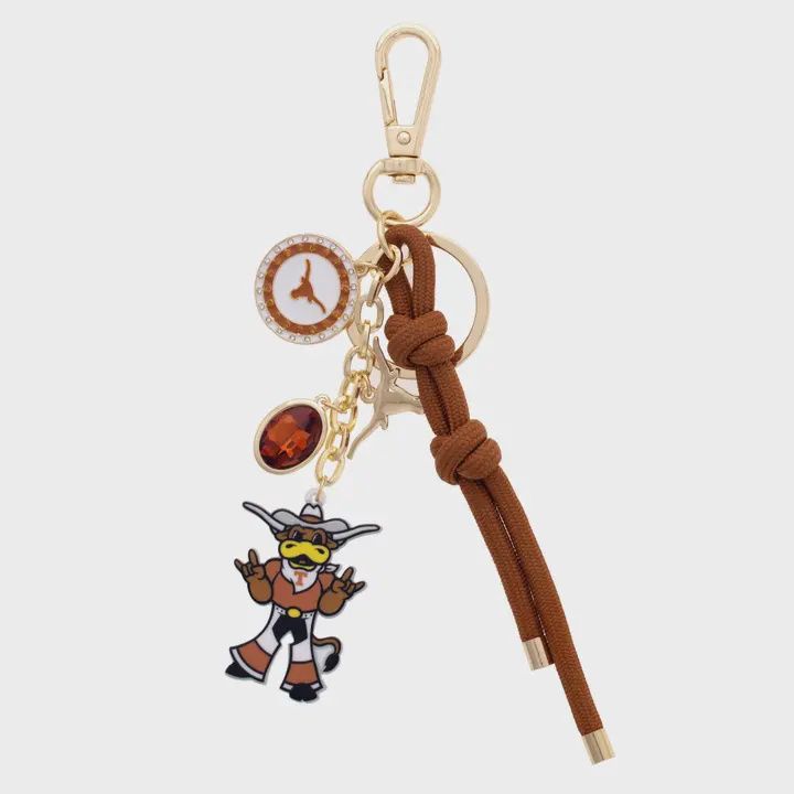 Texas UT Longhorns Charm Keychain