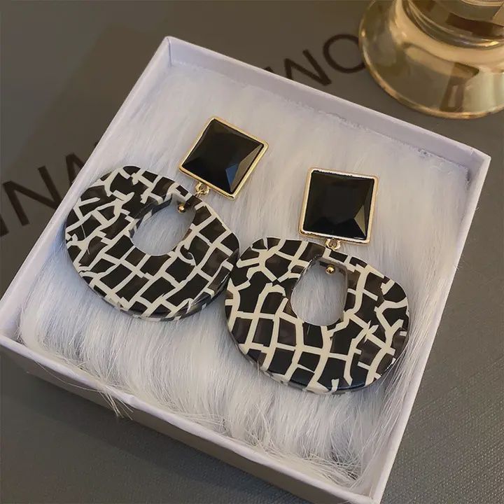 Square Irregular Geometric Earring