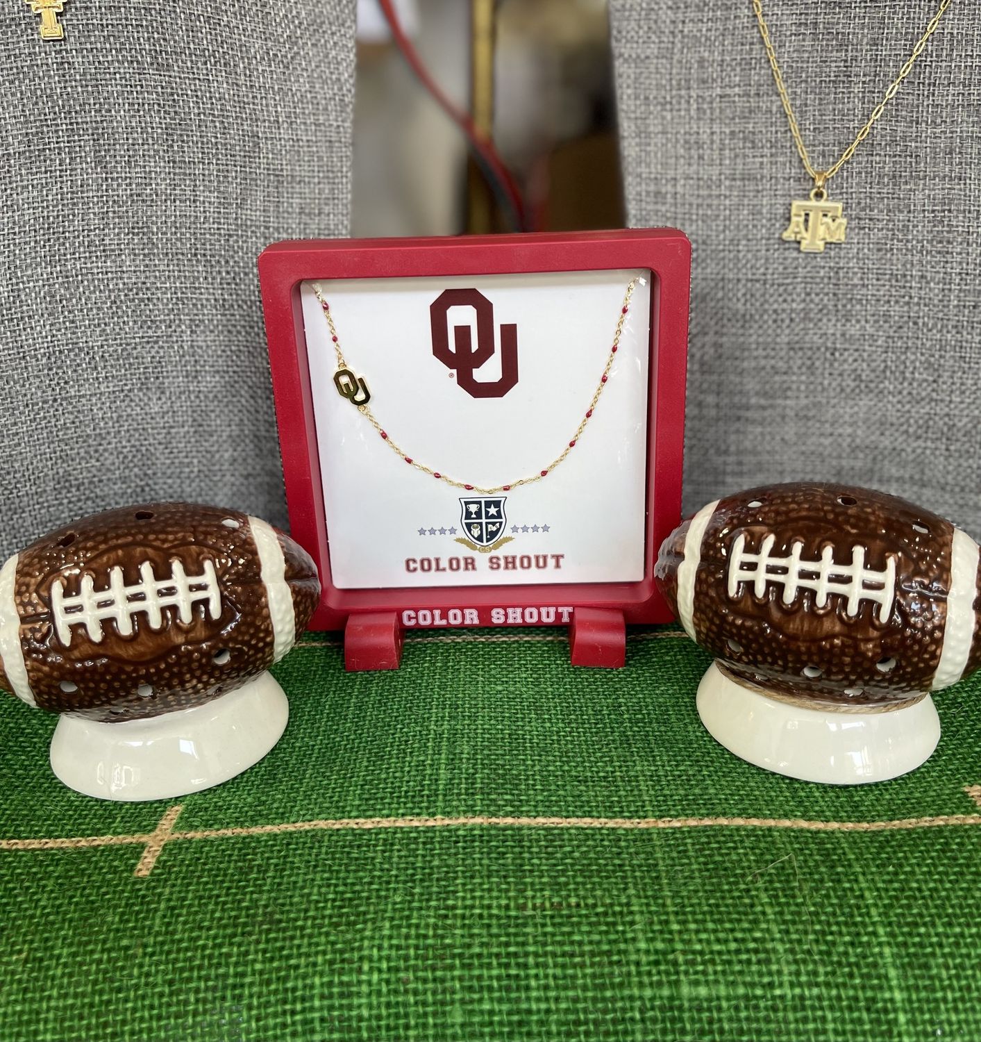 University of Oklahoma 18K Side Necklace