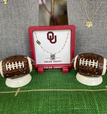 University of Oklahoma 18K Side Necklace