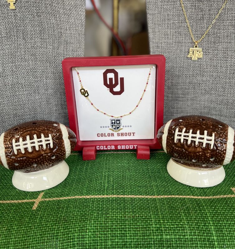 University of Oklahoma 18K Side Necklace