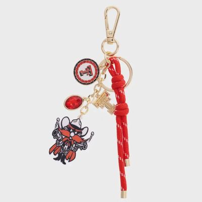 Texas Tech Red Raiders Cluster Bag Charm Keychain
