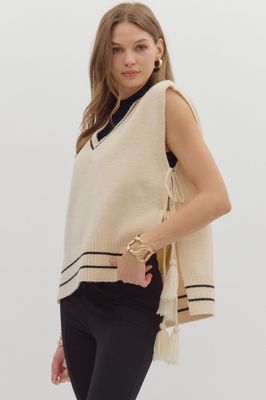 Blair Side Tie Sweater Vest