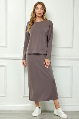 Very Soft 2-fer Dress Set