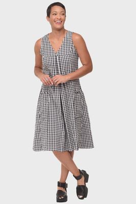 Big Indy Check V-Neck Dress