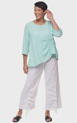 Olga Aqua Blouse