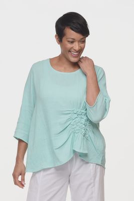 Olga Aqua Blouse