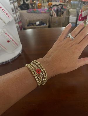 Poppy BB Bead Gold Bracelet