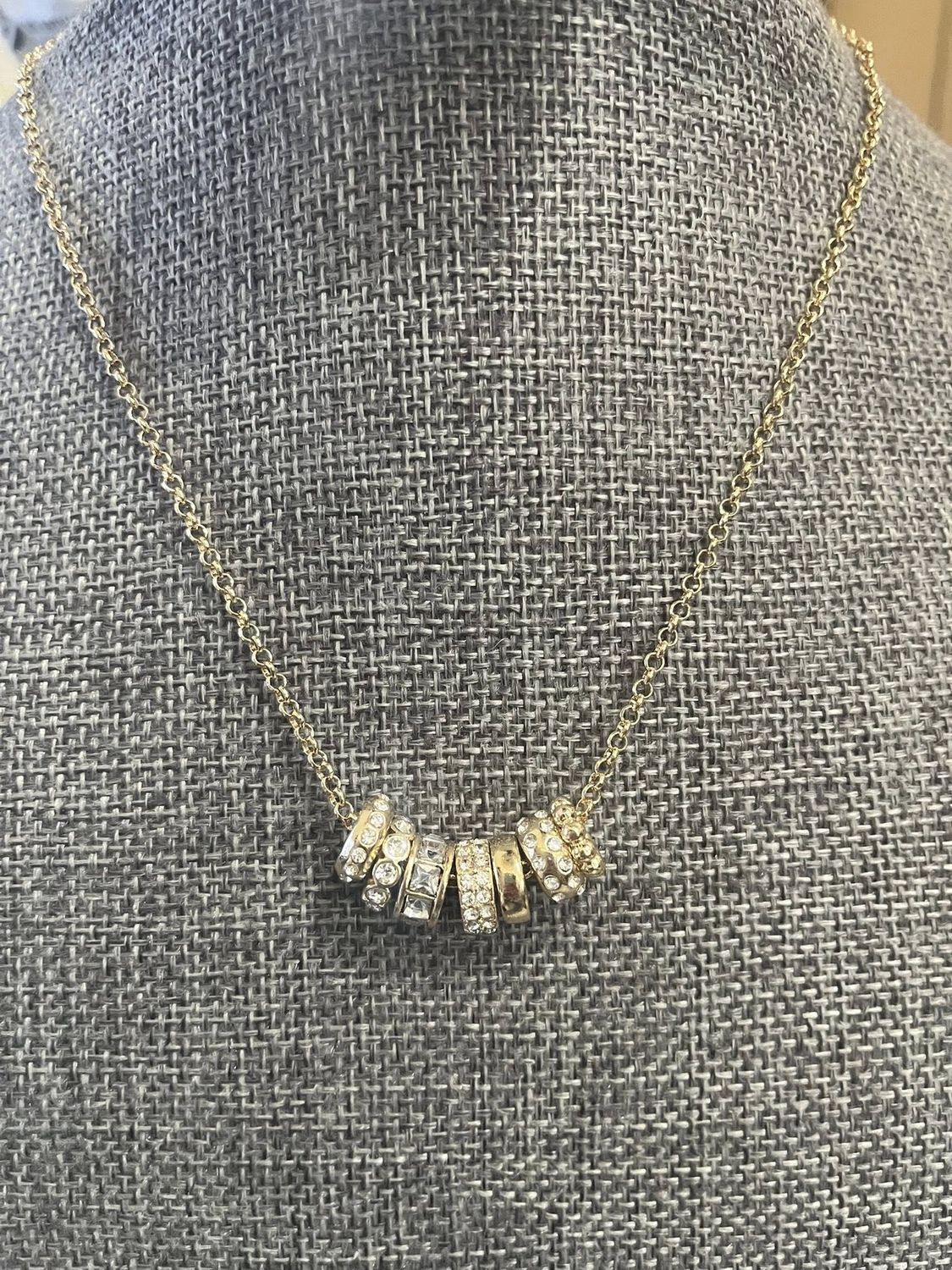Far 7 Pendant Necklace, Colour: Gold