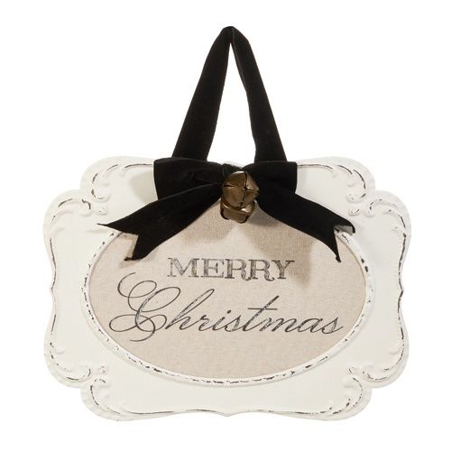 12&quot; Merry Christmas Embossed Framed Ornament
