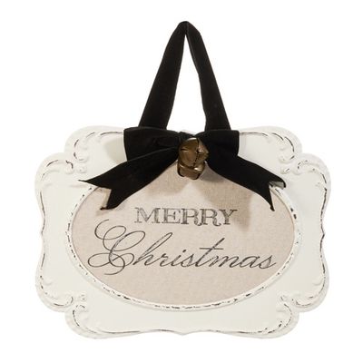 12&quot; Merry Christmas Embossed Framed Ornament