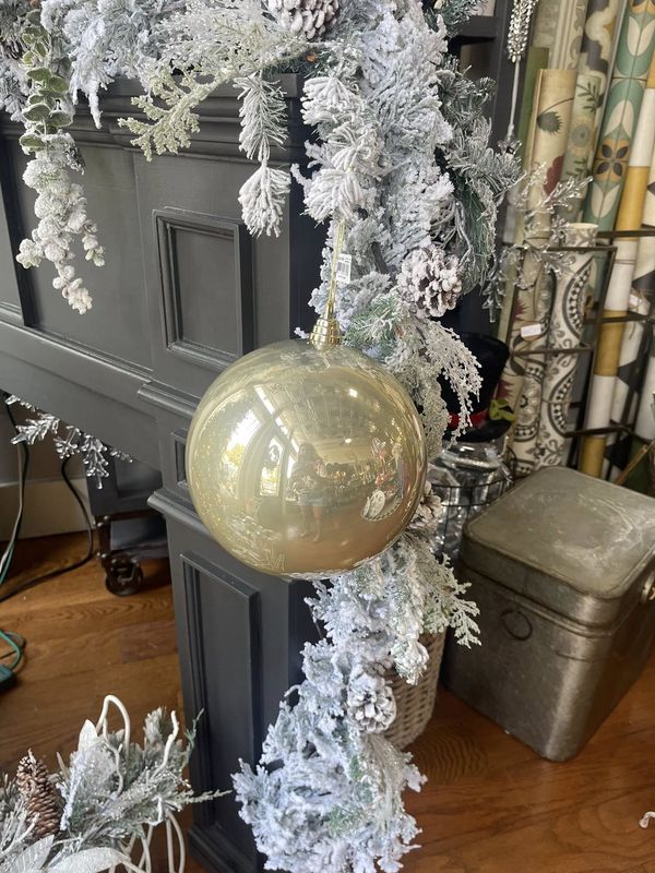 200MM Seamless Plastic Champagne Ball Ornament