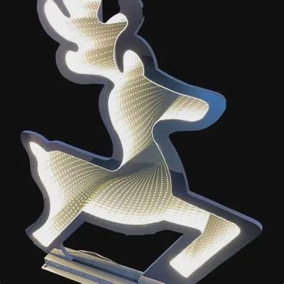 26.5&quot; Deer Infinity Mirror Light