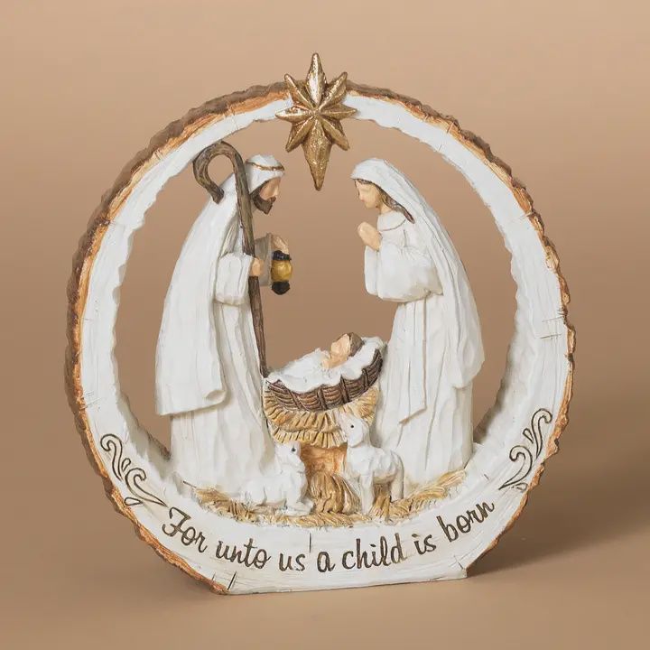 Resin Nativity Arch Scene