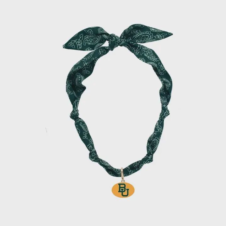 Baylor Bears Logo Bandana Necklace