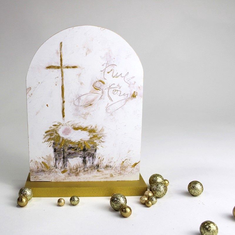 Arched True Story Plaque
