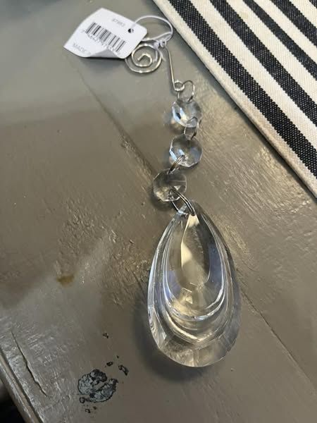 Prism Drop Glass Ornament