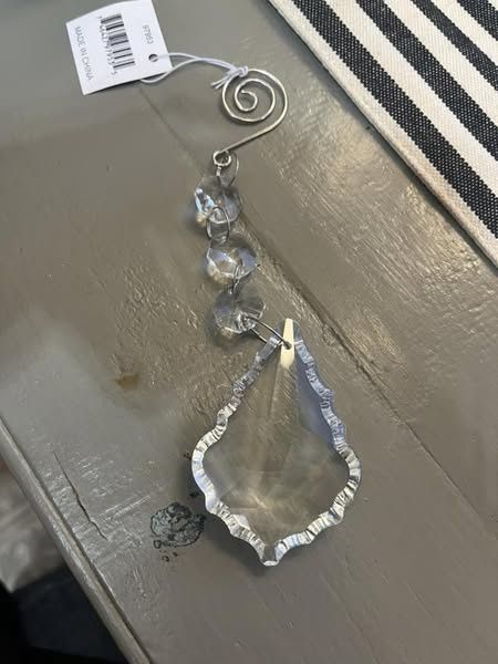 Prism Drop Glass Ornament
