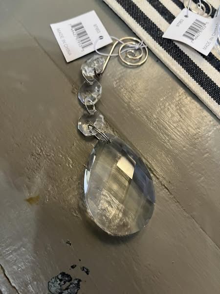 Prism Drop Glass Ornament