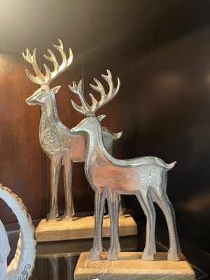 Midnight Shimmer Deer on Stand