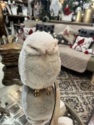 6&quot; White Lace Owl Ornament