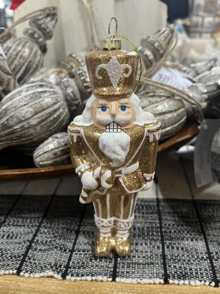 7&quot; Gingerbread Nutcracker Ornament, Colour: Candy Cane