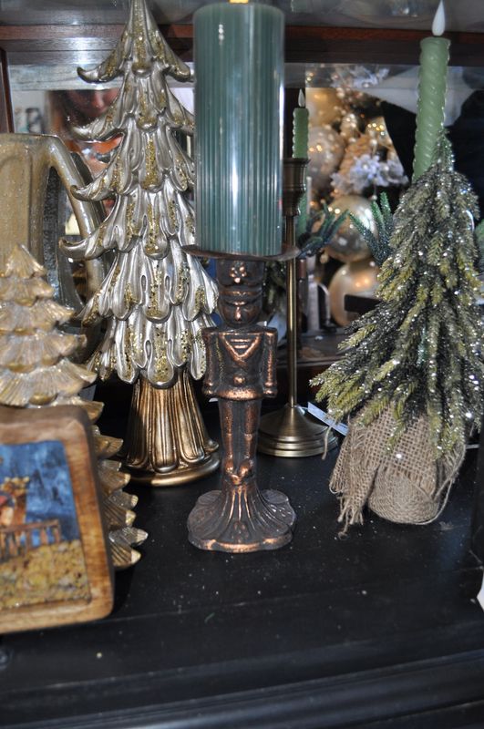 Copper Nutcracker Candle Holder