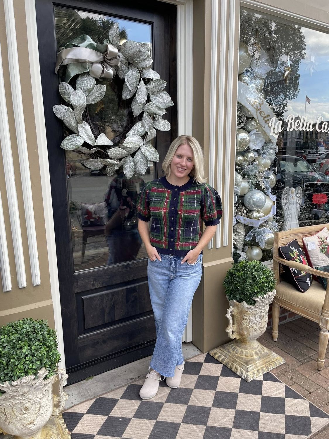Plaid Button Down Cardigan