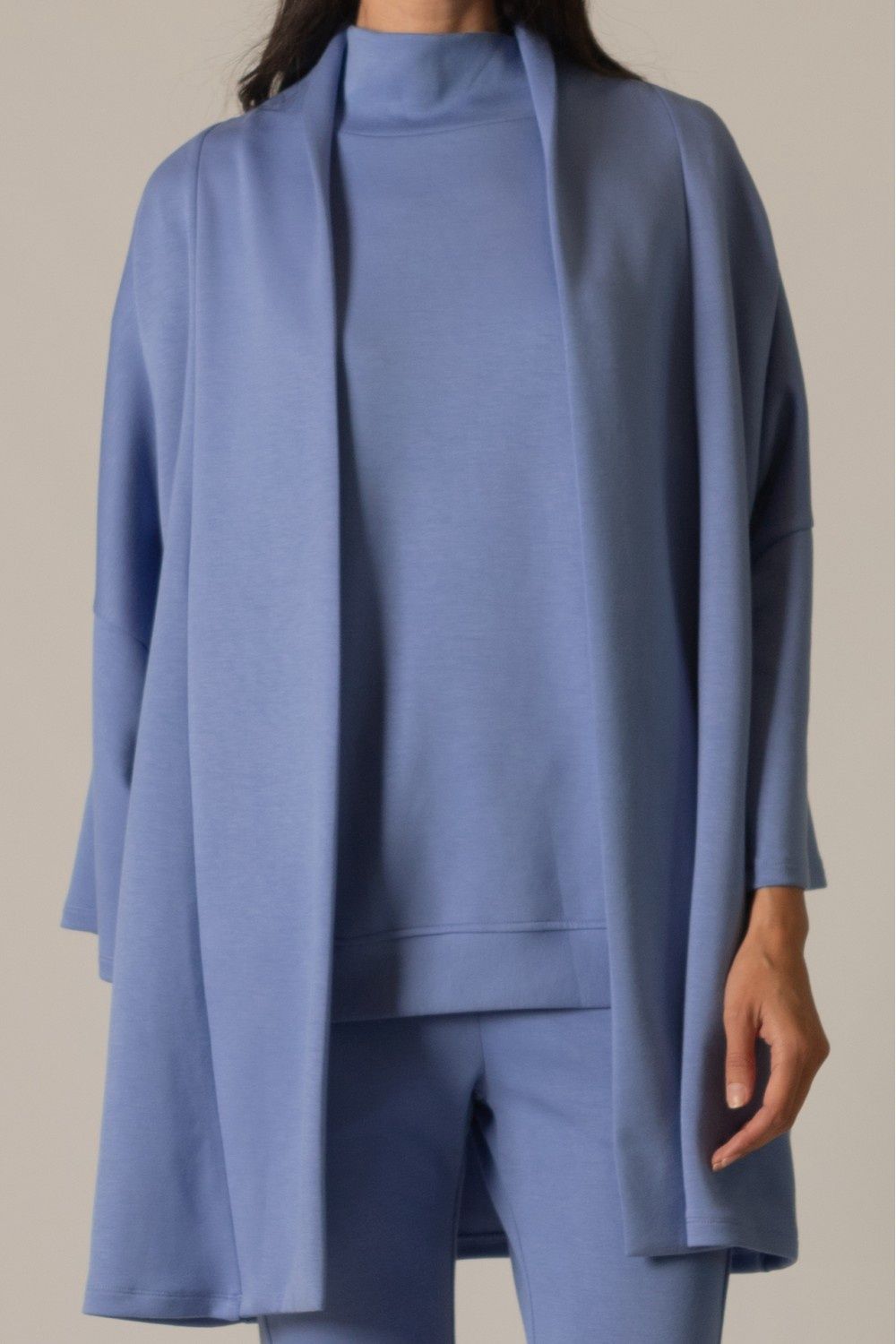 Cornflower Blue Butter Modal Kimono Cardigan